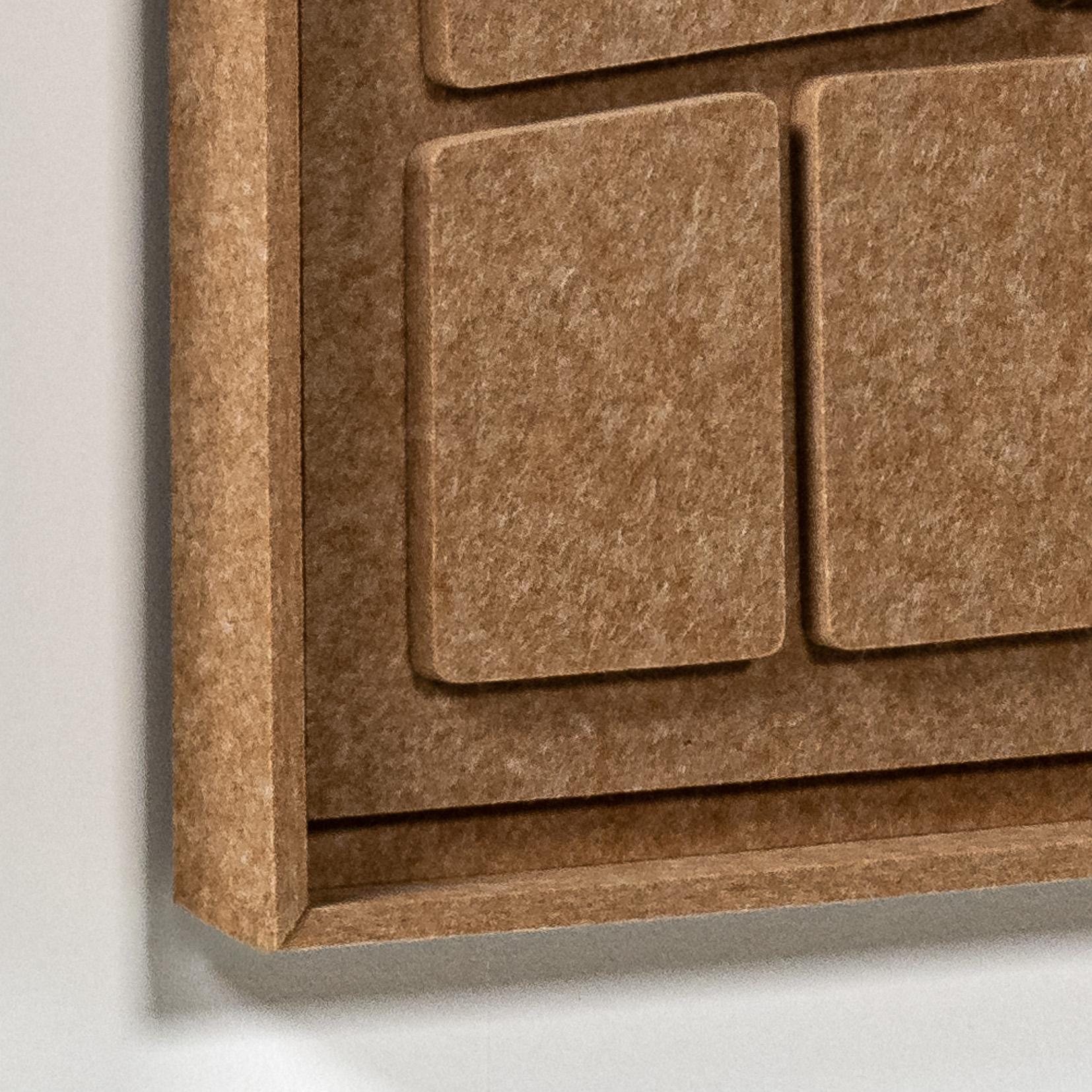 Vue détaillée de Tableau acoustique Modura Soft Dune - panneau mural 3D en feutre PET, lot de 2