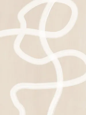 White Brush Stroke Poster