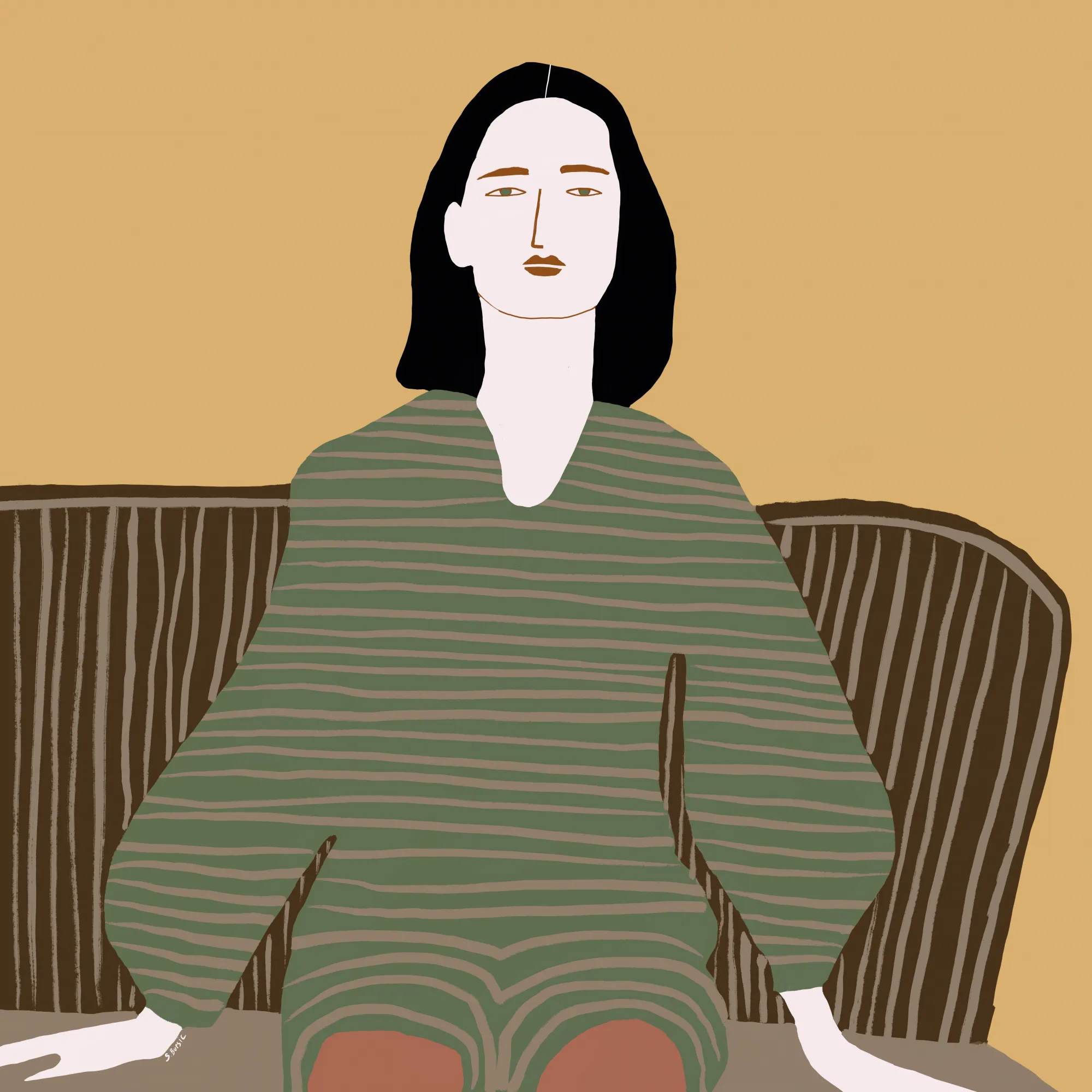 Seated woman