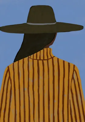 Modern Woman with Hat