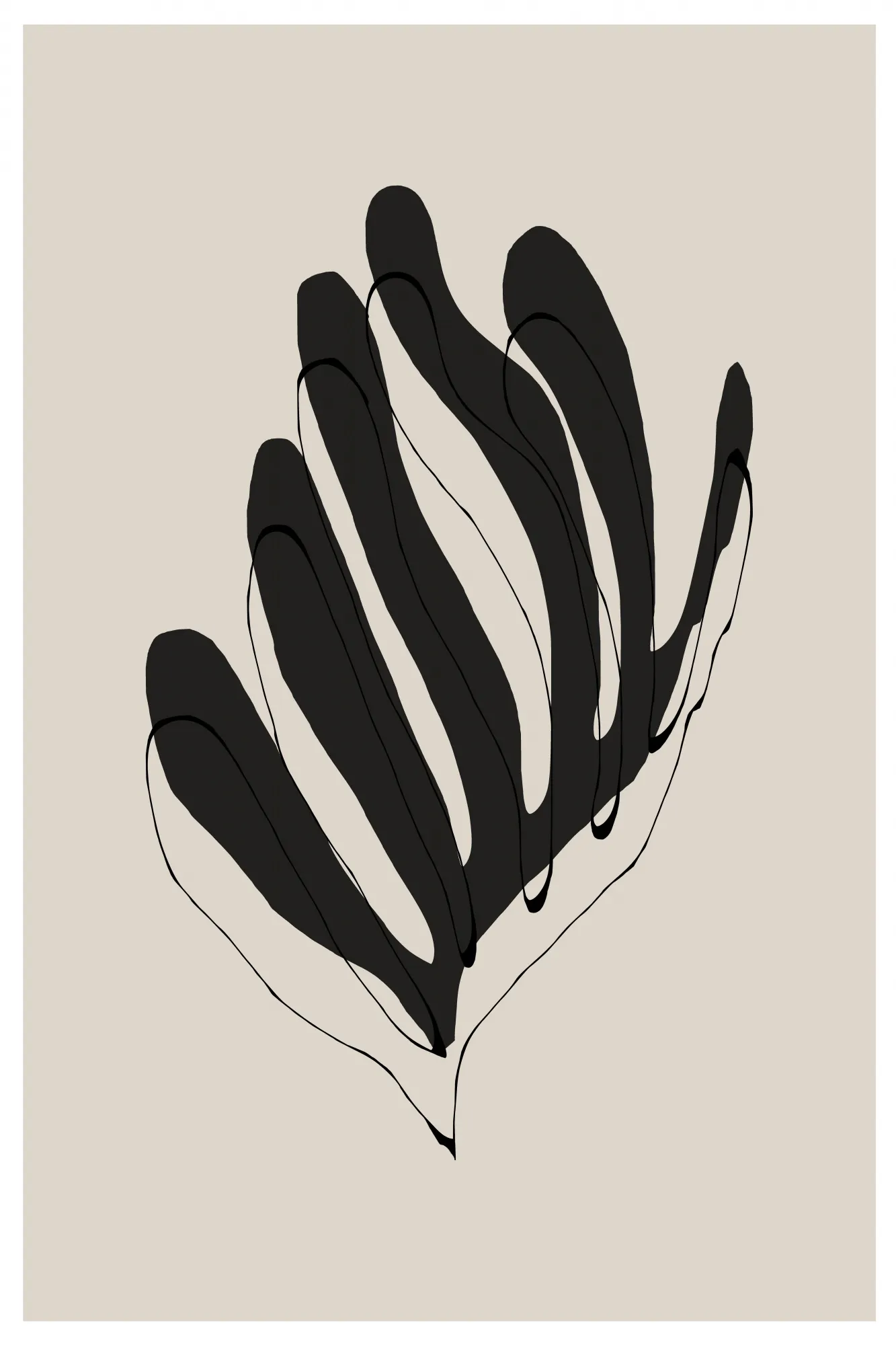 Abstract Leaf Lines