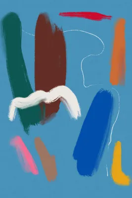  Bold Color Brushstrokes