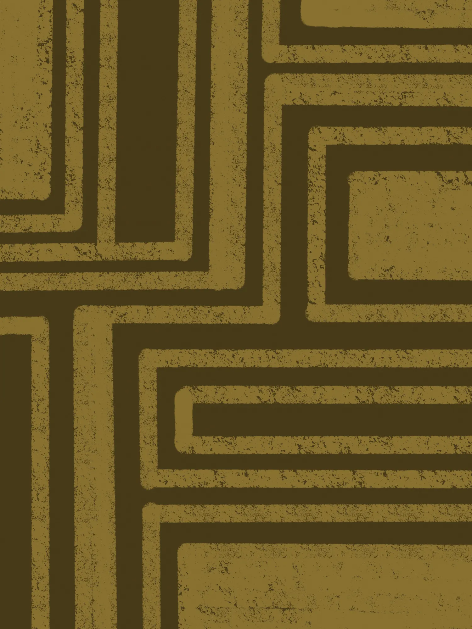 Earthy Olive Maze Lines
