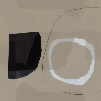 Neutral Shapes Abstract No 1