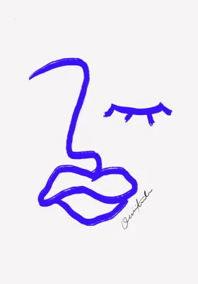 Expression en ligne bleue par athene fritsch