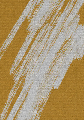 Mustard Brushstroke Pattern