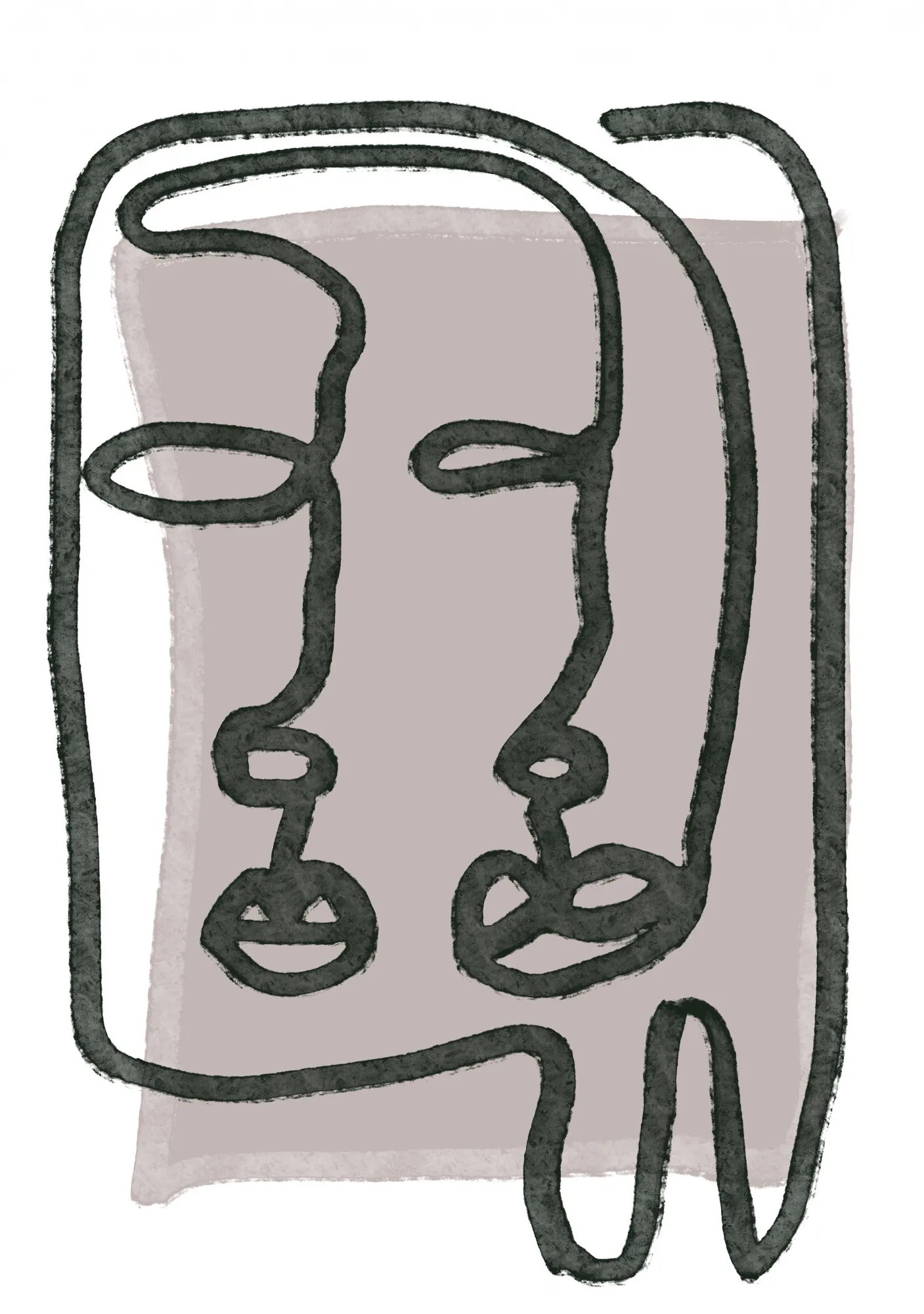 Faces abstract par sharyn bursic en vertical
