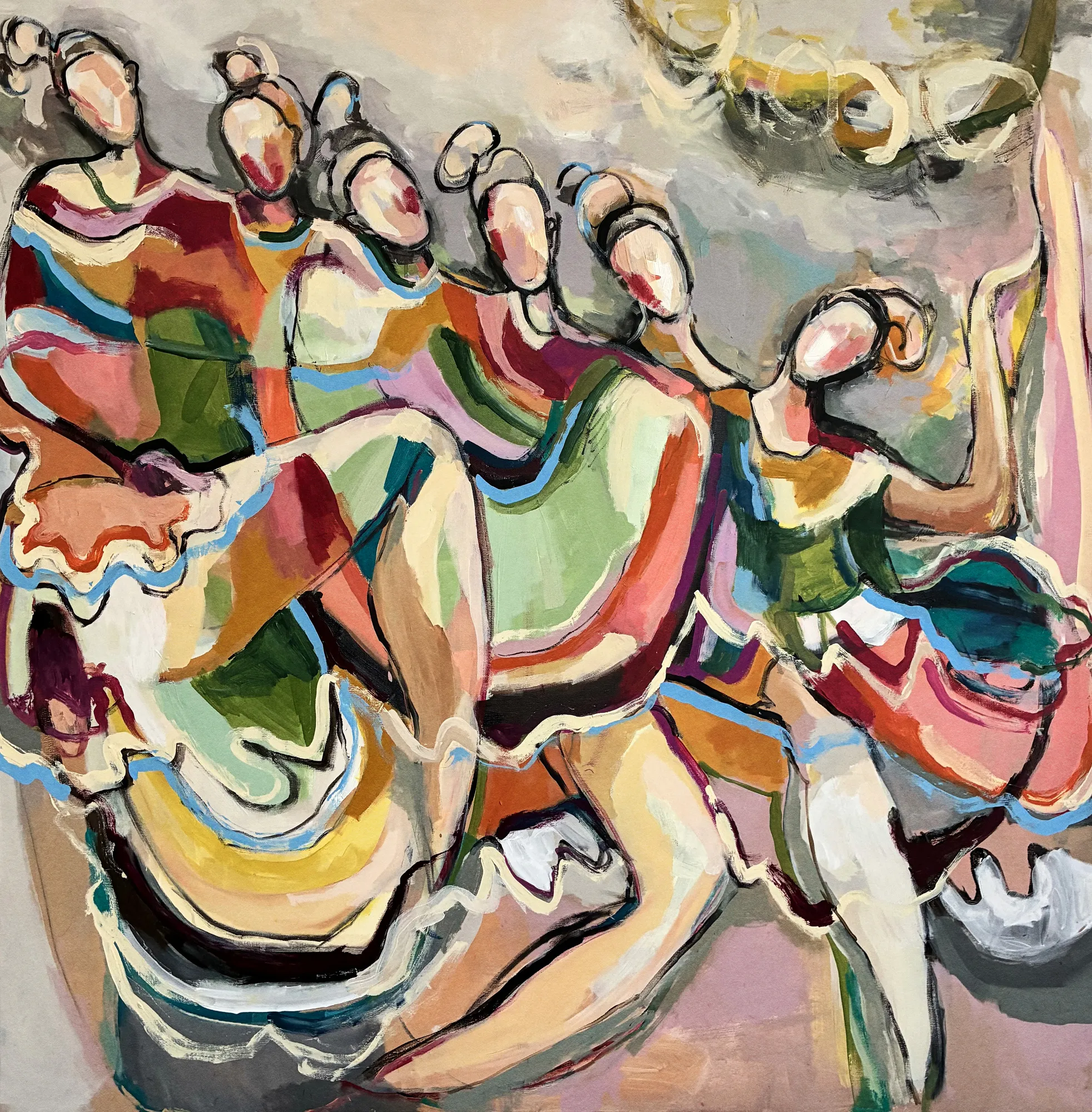 Danse colorée en plein air par magdalena krzak