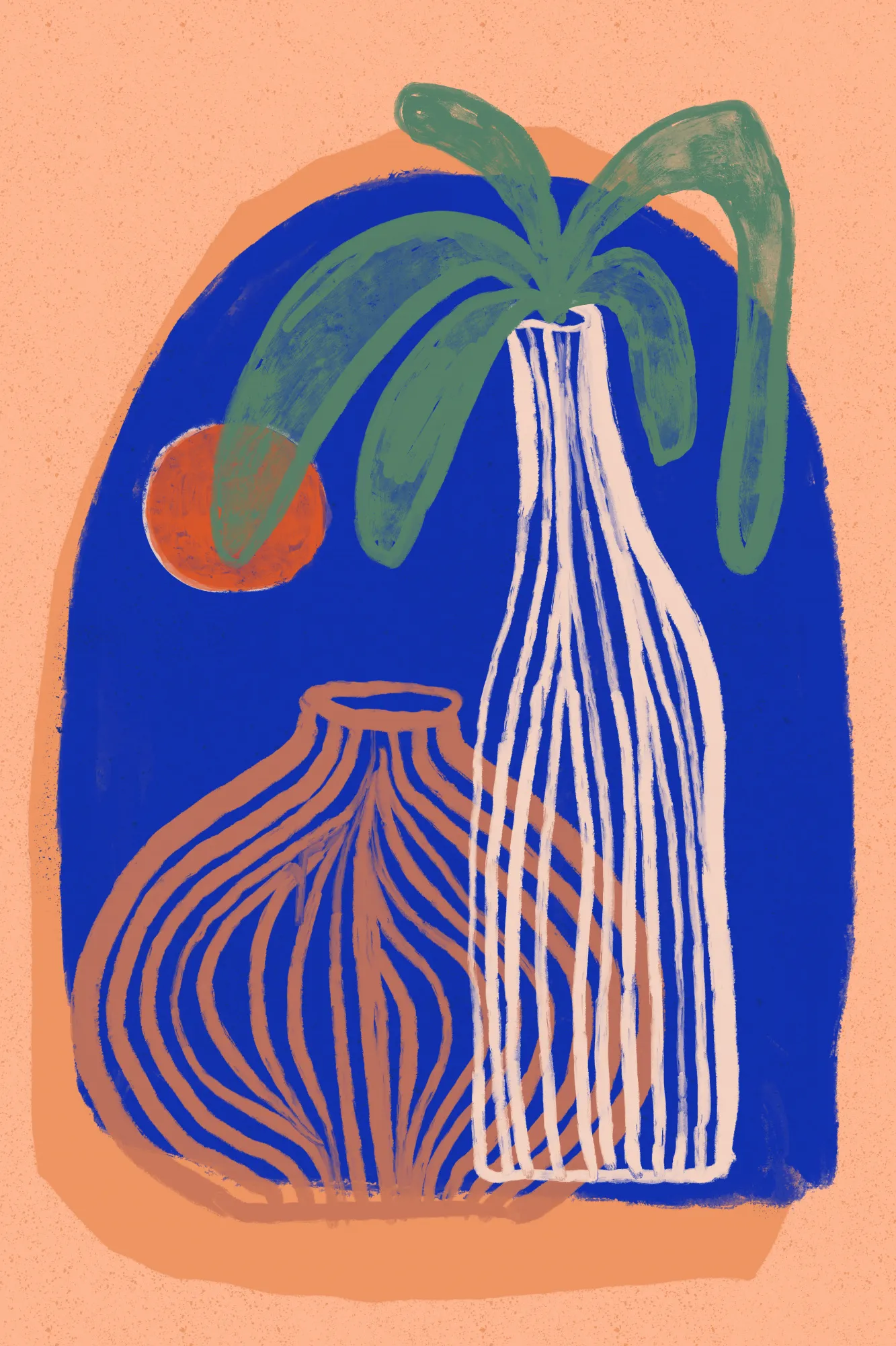 Blue Oasis Vases