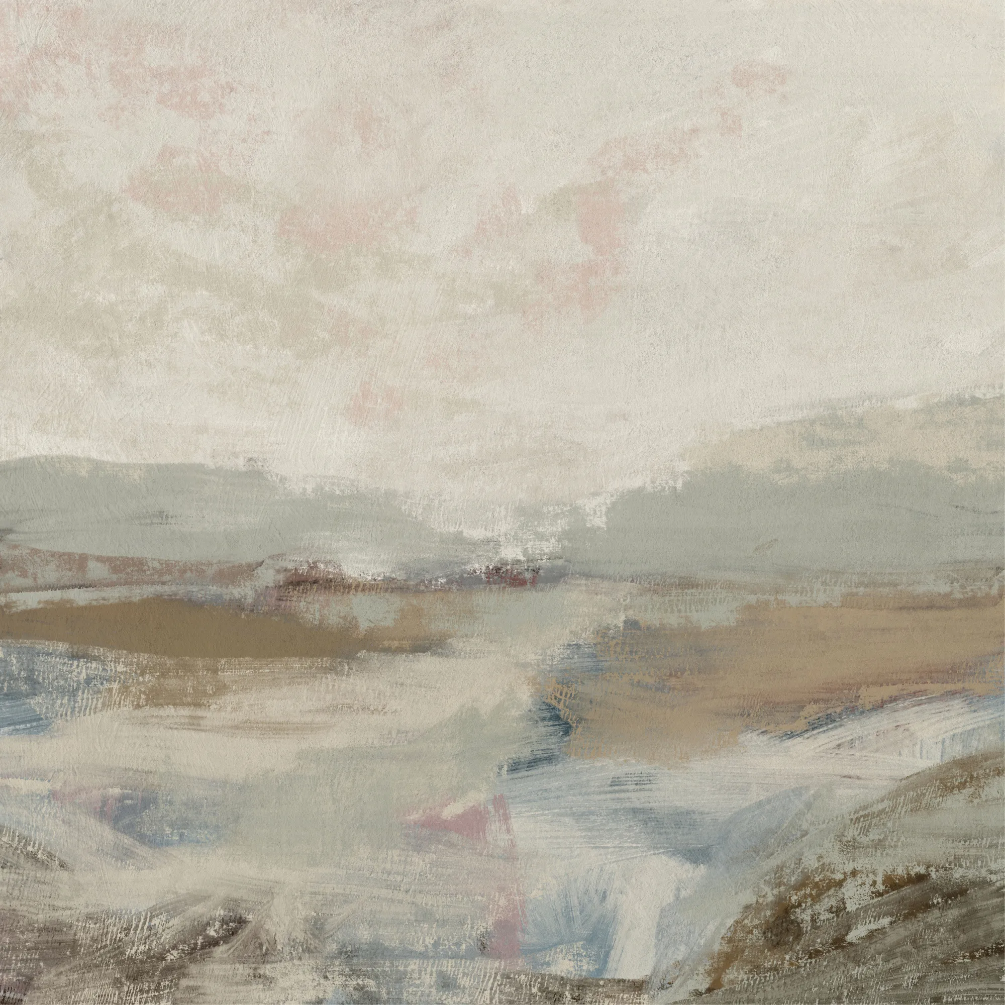 Tableau carré nature et ciel abstrait par dan hobday