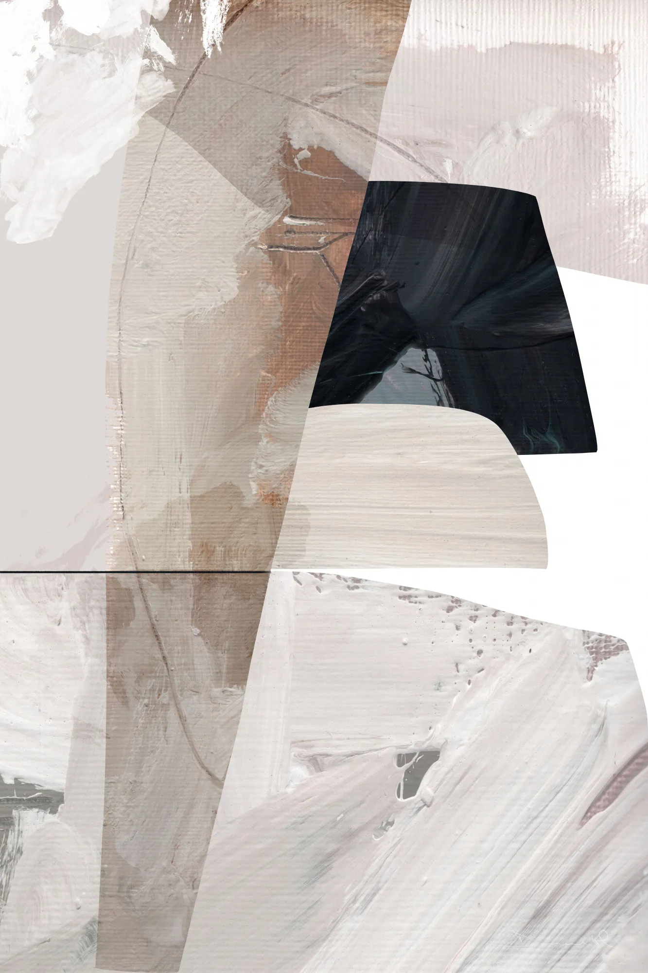 Caves, paysage abstrait en vertical par dan hobday