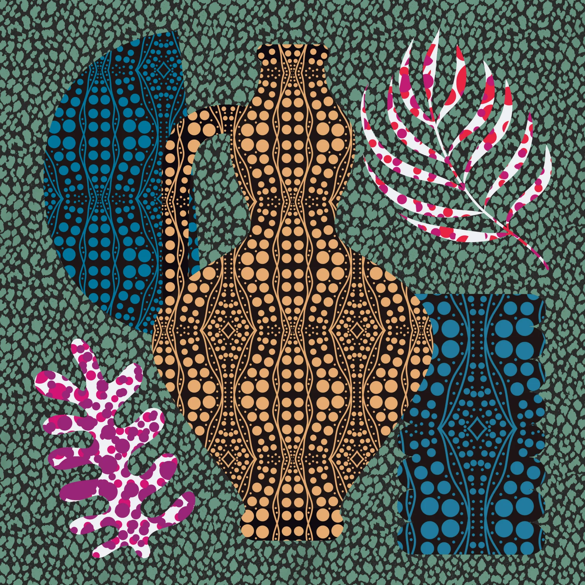 Mosaic Bohemian Composition