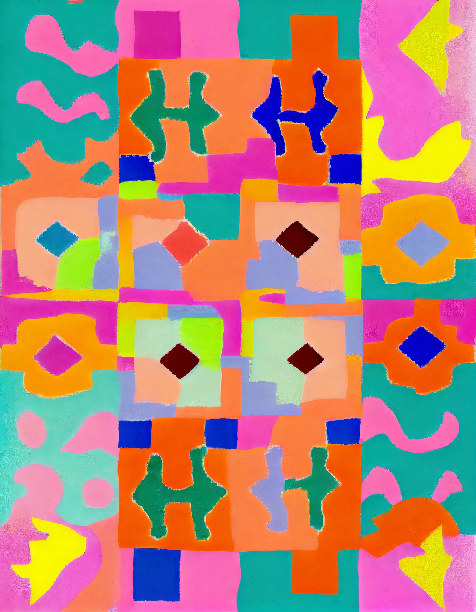 Vivid Geometric Tapestry