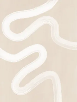 Beige One Line Drawing