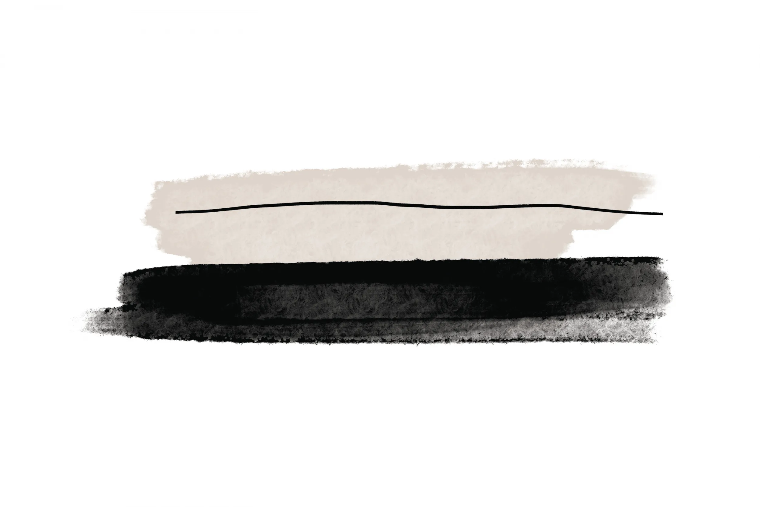 Black And Beige Brushstrokes