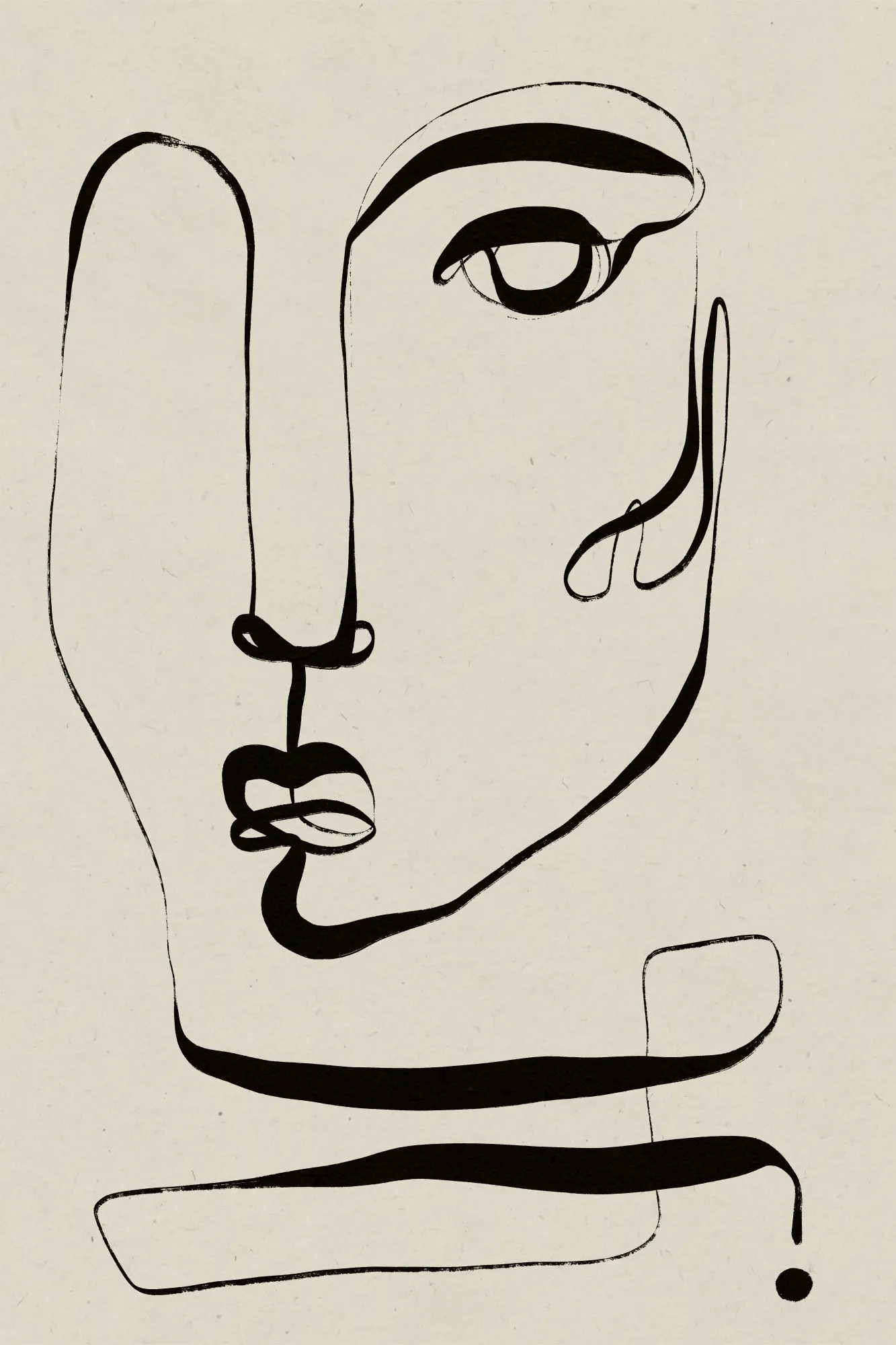 La visage par treechild en ligne simple