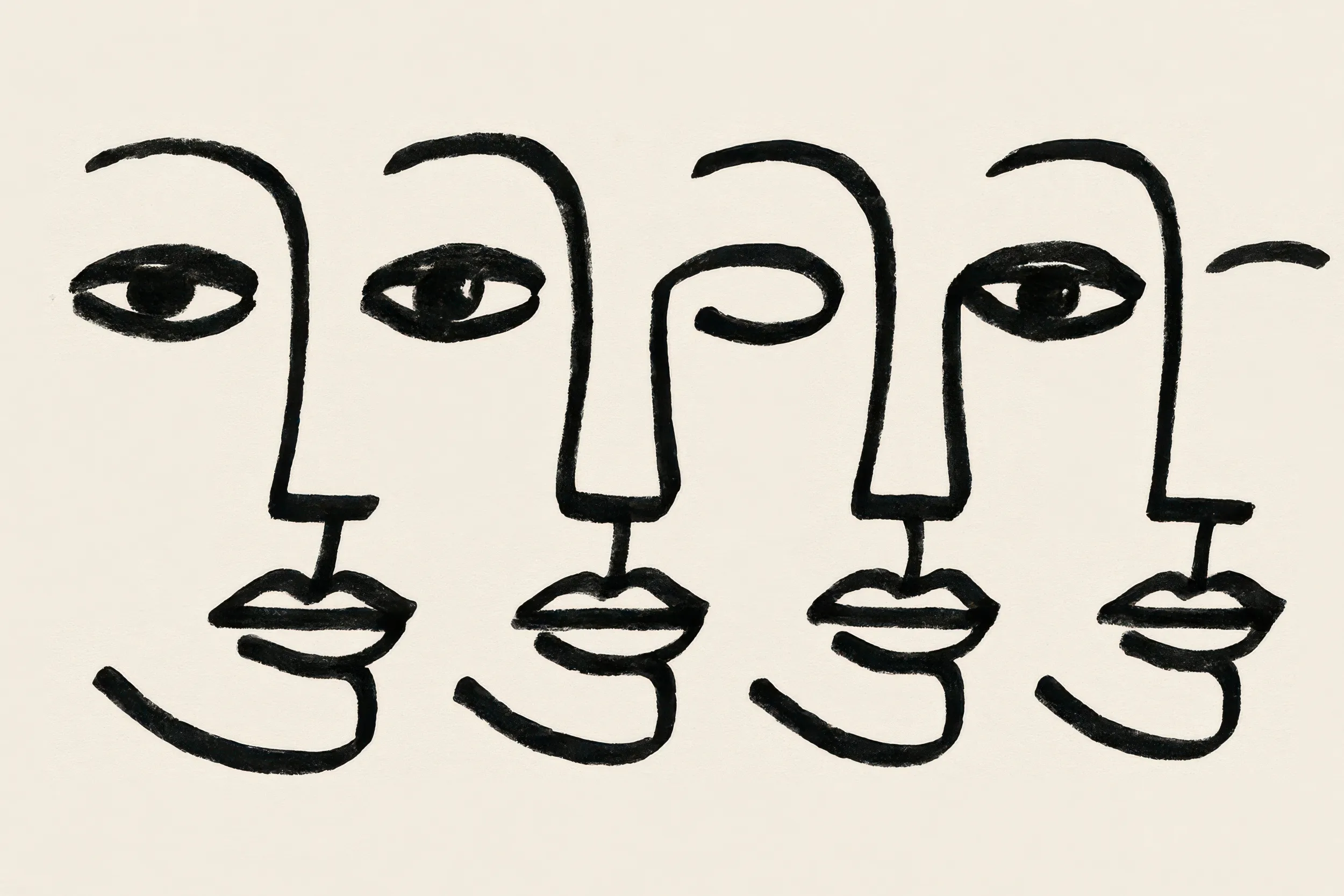 Visages en harmonie par treechild