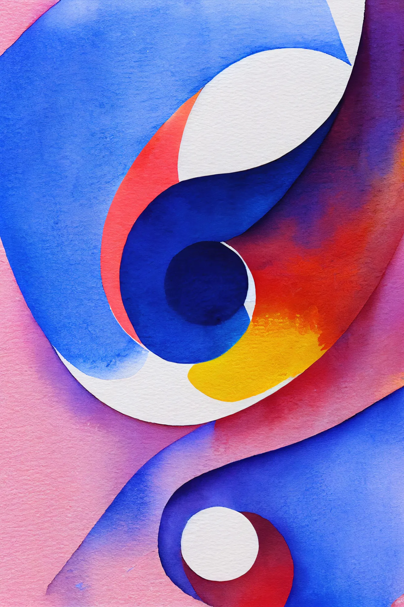 Nature Inspired Abstract Watercolor  (Day 13)