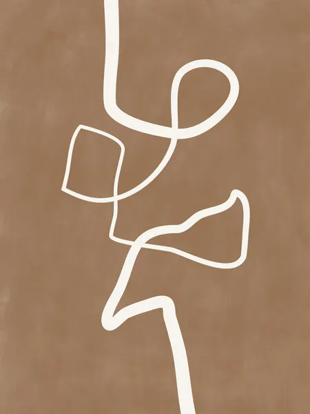 Abstract Flowing Line