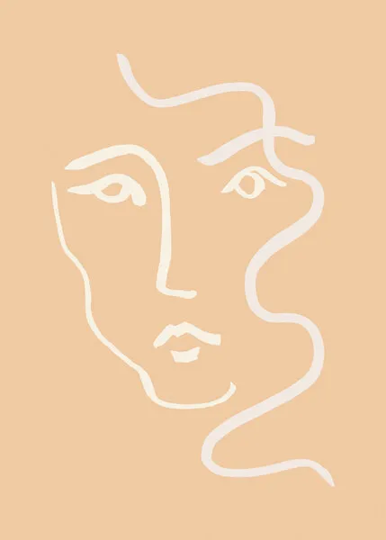 Serene Abstract Face