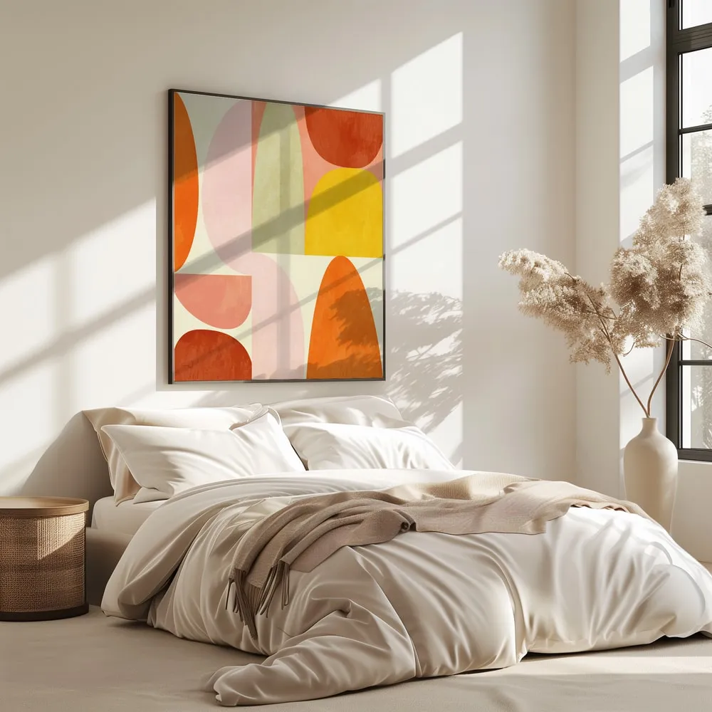 Warm pastel geometry par ana rut bre en situation