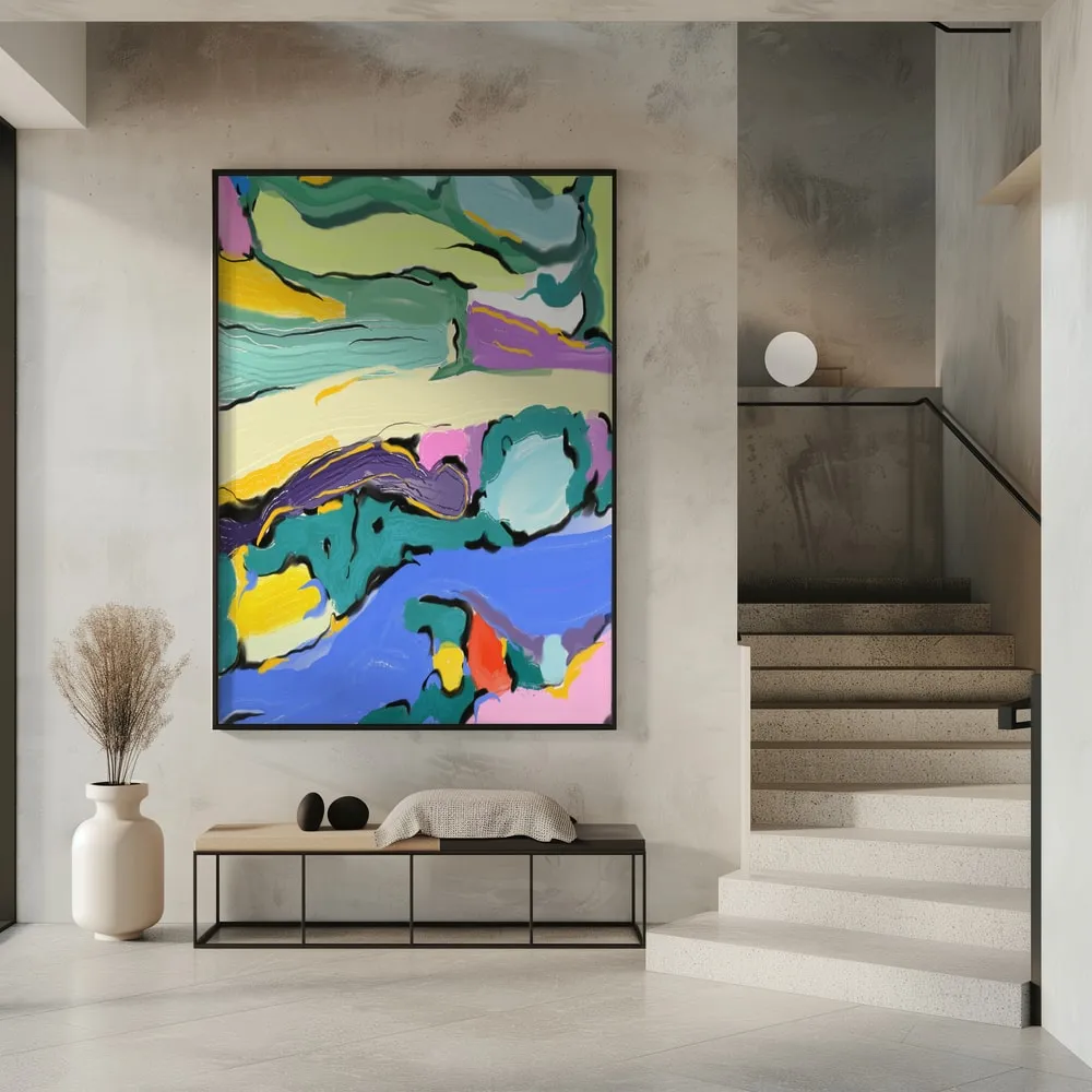 Vibrant bold flowing energy en situation